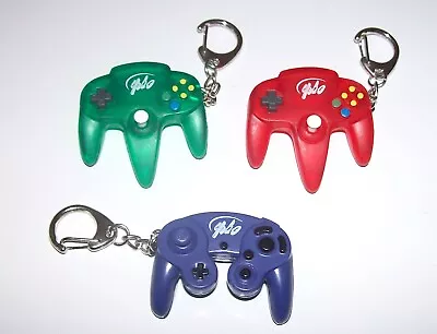 Nintendo N64 / Gamecube Controller KEYCHAINS Choice Of Red / Green / Purple • $7.95