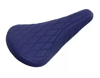 New! Absolute Universal Bmx Bicycle Vinyl Saddle In Diamond Style In Blue. • $21.99