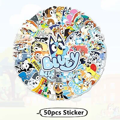 £4.49 • Buy Bingo Bluey 50 X Fun Vinyl Stickers For Birthdays And Other Party Fun