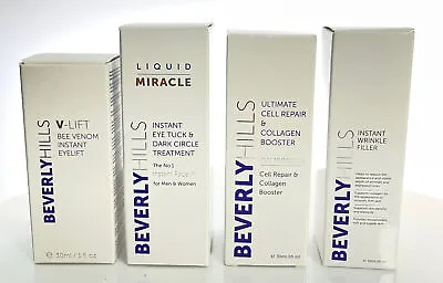 SET 4  BEVERLY HILLS V-Lift/Cell Repair/Instant Wrinkle Filler&Instant Facelift • £24.99