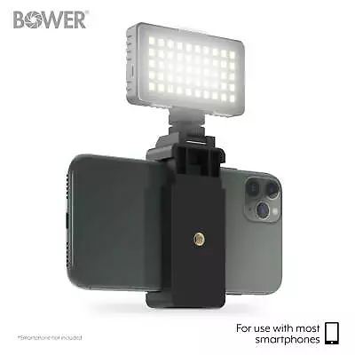 50 LED Photo/Video Light With Phone Mount Holder; Black • $16.17