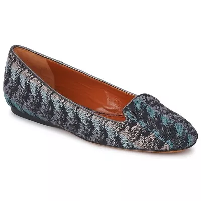 MISSONI Italy Woven Crochet Slip On Ballet Flat Shoes 39 8.5 • $145