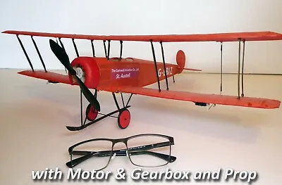 AVRO 504K Laser Cut Balsa Kit Flying RC Model Tony Ray Aero Model W/ Motor/Prop • £39.99