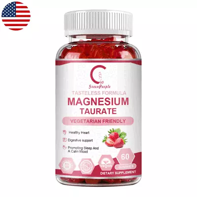 60Pcs Magnesium Taurate 1800MG Stress Support Improve Sleep QualityCalm Mood • $14.99