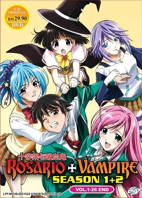 DVD Anime Rosario + Vampire Complete Series Season 1+2 (1-26 End) English Dub • $19.90