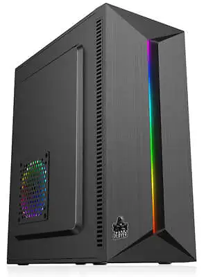 $94 • Buy Dark Player Vampire RGB Gaming PC Case M-ATX Computer Tower Opt PSU Power Supply