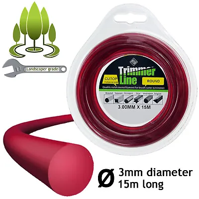 15m 3mm Strimmer Line Spool Refill For MCCULLOCH 4300 4330 4600 4730 Trimmer • £5.99