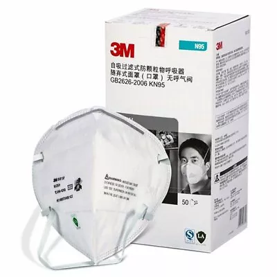 50PCS 3M N95 KN95 Mask P2 Particulate Respirator Protective 9010CN EXPRESS • $220