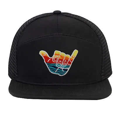 Shaka Waves Surf Trucker Hat - 7 Panel Hats For Men • $14.99