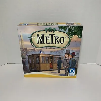 Metro The Board Game (2017 - QUEEN GAMES) 100% Complete - Designer Dirk Henn • $49.95