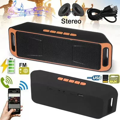 SC208 Wireless Bluetooth Speaker FM Radio Stereo Super Bass MP3 Player USB AUX • $10.99