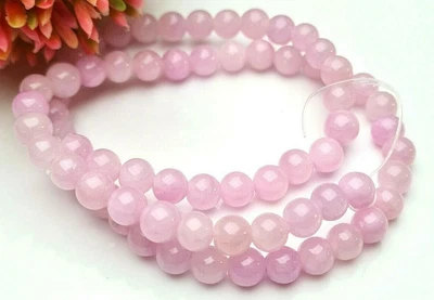 £4.63 • Buy Malaysia Jade Gemstone Beads Ball Round Strand 37 Cm Ø 6 Mm Pink Dyed