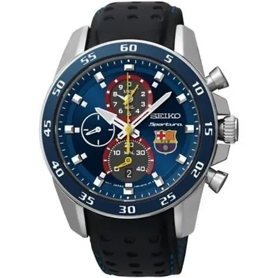 Seiko Sportura SPC089P1 FC Barcelona Chronograph 100 M • $750