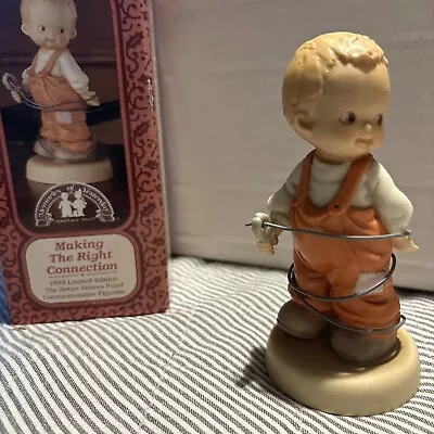 Enesco 1994 Memories Of Yesterday “Making The Right Connection” Boy With Wire  • $4.99