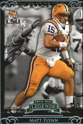 2008 Press Pass Legends Silver Holofoil #22 Matt Flynn/499 • $1.49