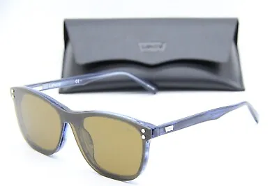 New Levi's Lv5013/cs 38i99 Brown Blue Hexetate Authentic Sunglasses W/case 53-18 • $75.65