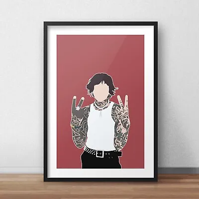 Oli Sykes INSPIRED WALL ART Print / Poster Minimal A4 A3 Bring Me The Horizon • £4.99