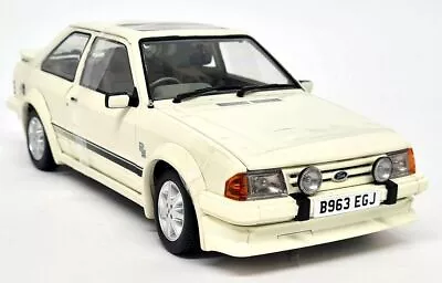 Sunstar 1/18 Ford Escort RS Turbo MK1 1984 Diamond White Diecast Model Car • £99.99