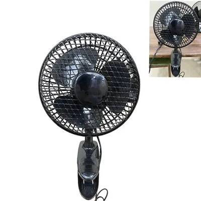 £11.19 • Buy Black Quality Quiet 6  Clip On Fan Grow Light Tent Hydroponics Cooling Fan