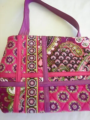 RETIRED Vera Bradley Quilted Purse Very Berry Paisley - Pink Purple  • $10.11