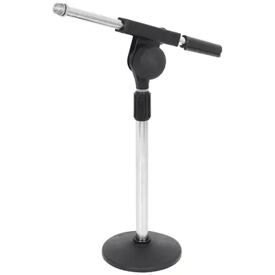 Tabletop Heavy Base Desk Microphone Stand With Boom Angle And Height Adjustable • £19.95