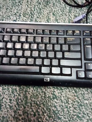 HP Genuine Wired PS/2 Keyboard Model No. 5189(B) Black KB-0630 Used Works  • $13