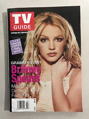 Britney Spears Madonna Faith Hill TV Guide  FEb/2001  Canadian Edition • $9.99