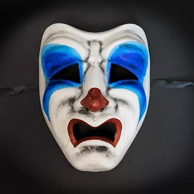 Joker Venetian Mardi Gras Halloween Tragedy Face Masquerade Mask M31181 • $16.95