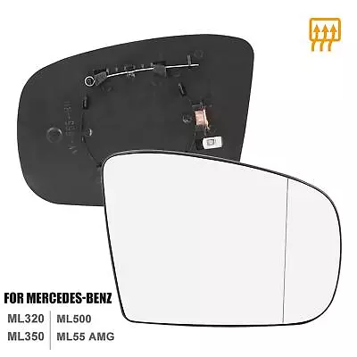 Mirror Glass Heated With Backing Plate Passenger Side For Mercedes ML320 GL 320 • $19.99