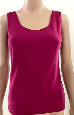 A’nue Ligne A’nue Miami High Neck Maroon Tank Double Front Side Black Size M • $15.99