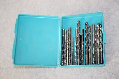 17 Vintage Machinest Many Size Drill Bits In Makita Case • $15