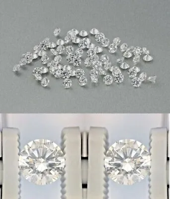 Loose CVD Lab-Grown Diamond 2.30 Mm Round D - IF Certified Diamond 21 Pcs Lot • $0.99