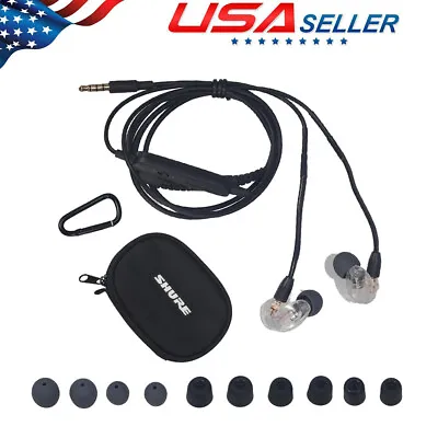 For Shure SE215 Clear In-Ear HiFi Moving Coil Sound Isolating Headphones NEW • $40.99