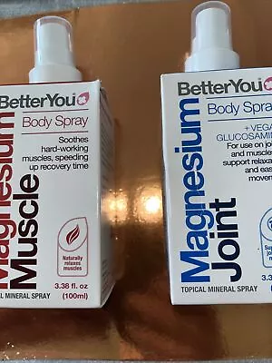 Magnesium Muscle BetterYou Body Spray & Magnesium Joint Spray • £10.99