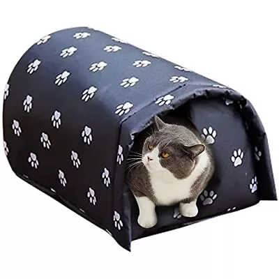 YOMEESOUL Outdoor Feral Cat House WinterWeatherproof Waterproof Rainproof Folda • $26.01