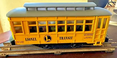 1996 LIONEL Yellow & Gray TRANSIT TROLLEY BLT 10-96 • $64