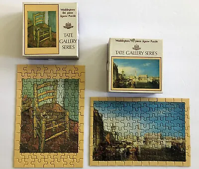 2 VTG Jigsaw Puzzle Lot  - Waddingtons Tate Gallery Vincent Van Gogh JWM Turner • $14.63