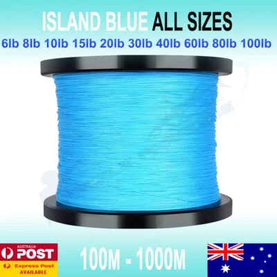 Blue PE Braid Fishing Line Spectra 6 10lb 15 20 30 50 80lb 150m 300m 500m 1000m • $29.95