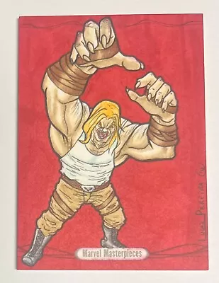 2016 Upper Deck Marvel Masterpieces Sketch Card Sabretooth By Lucas Pereira • $0.99