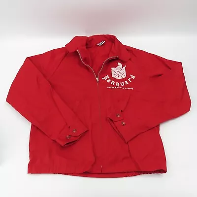 Vintage Single Stitch Vanguard Drum & Bugle Corps Red Sportsmaster Jacket (S) • $99.99