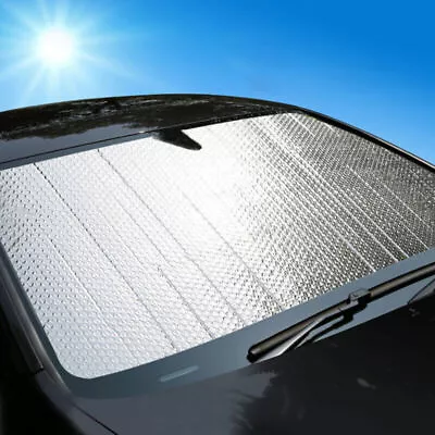 Foldable Large Sun Shade Truck Van Car Windshield Visor UV Block Cover Protector • $9.87