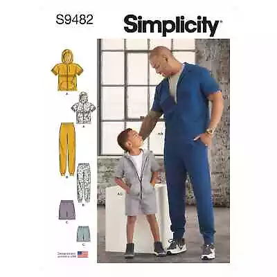 Simplicity Sewing Pattern S9482 Boys' And Men's Tracksuit • £12.90