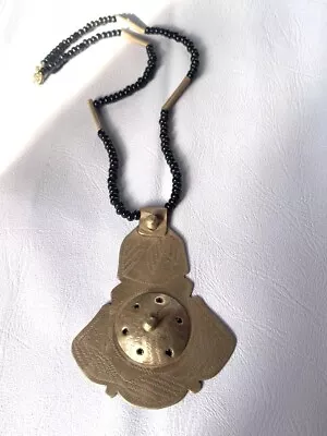 Antique Extremely Rare Ancient Bronze Viking Amulet Pendant Necklace Vintage • $45