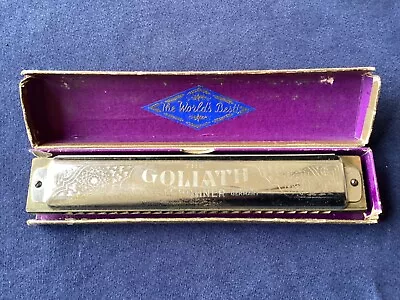 “the Goliath”  Vintage Harmonica Made By M. Hohner With Original Box • $24