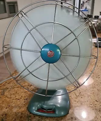 Vintage Mid-Century Pye 12  Metal Table Desk Fan Works Well • $69.99