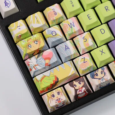 $57.70 • Buy Sailor Moon Anime Theme Keycaps PBT Full Set For Cherry MX Keyboard