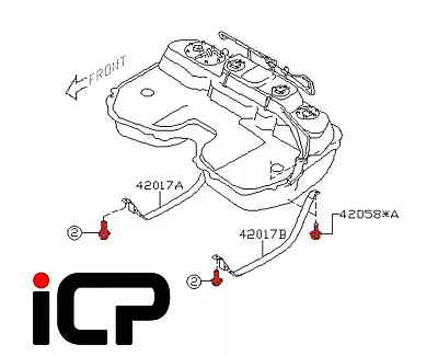 Genuine Fuel Tank Strap Bolts Fits: Subaru Impreza 92-07 WRX STi 22B P1 UK300 • $12.38