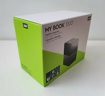 £54 • Buy NEW WD My Book Duo RAID SATA Dual Bay Hard Drive HDD Enclosure Dock USB C