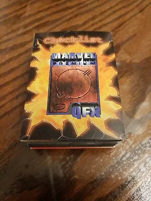MARVEL PREMIUM QFX 1997 FLEER/SKYBOX COMPLETE TRADING CARD SET OF 72 CARDS X-Men • $29.99