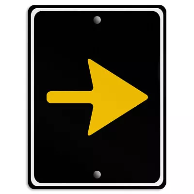 Vertical Metal Sign Directional A-Frame Right Arrow Weatherproof Street • $24.99